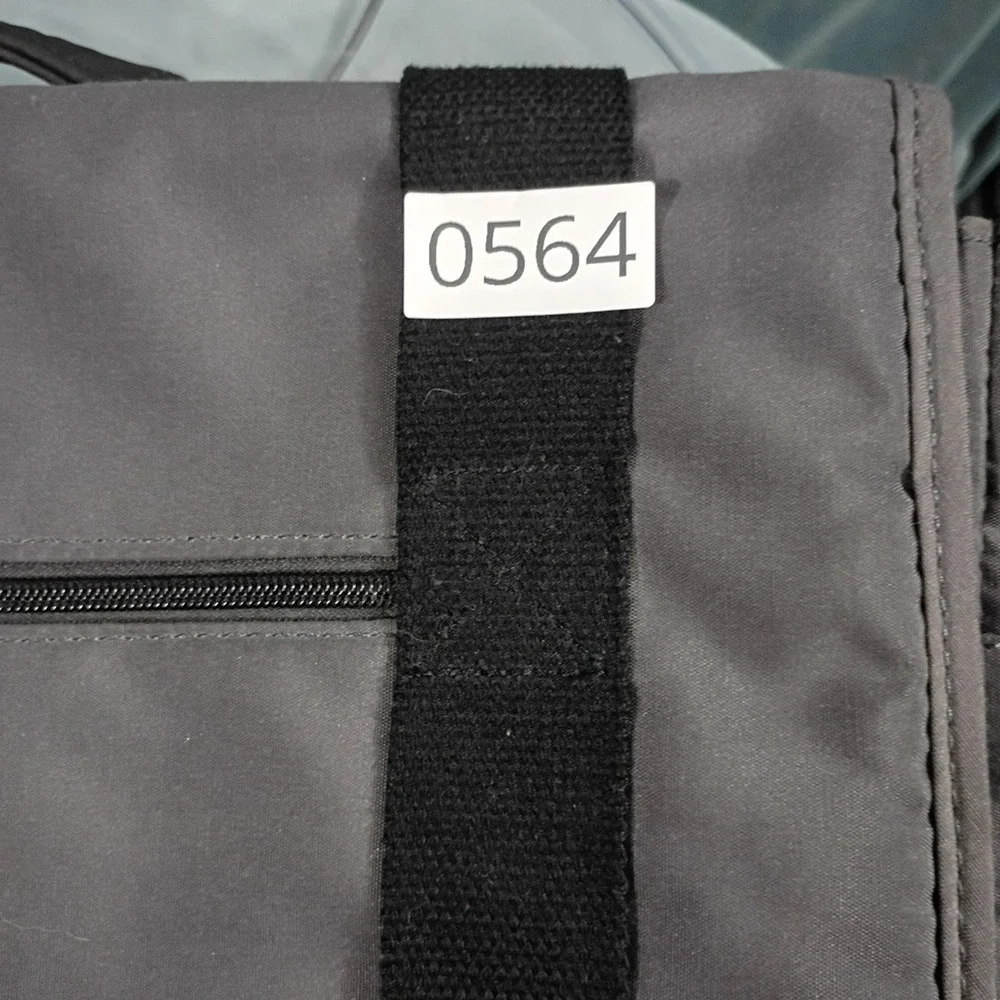 Dell Messenger Laptop Bag Gray Black Padded Shoulder Strap Travel Commuter Case